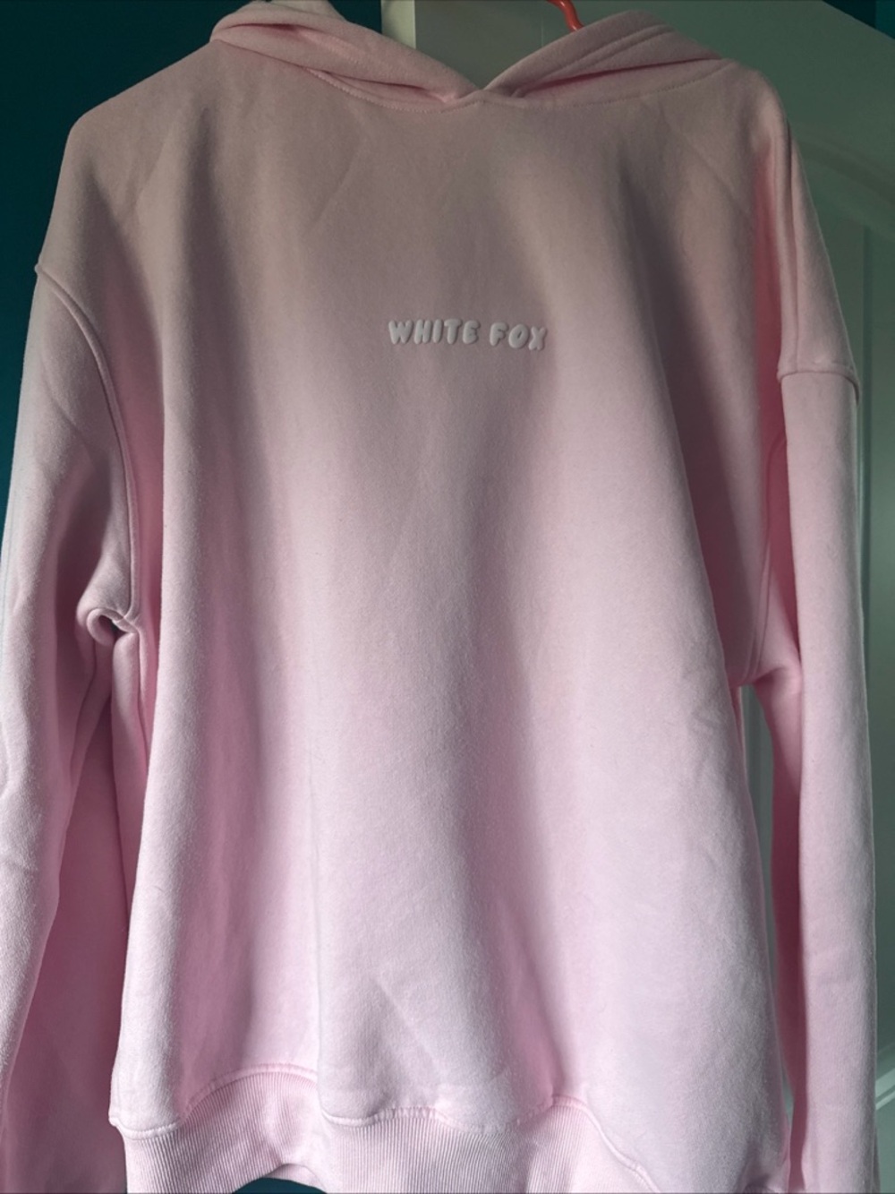 White Fox Boutique Pink Hooded Sweatshirt